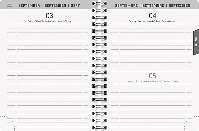 BR AGENDA SCOLARA SPIRA A6 DATATA ZILNIC 2024-2025 CU ELASTIC MOON FLOWER 71775025 [4]