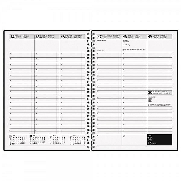 BR AGENDA DATATA SAPTAMANAL BRUNNEN A4 2025 PP SPIRA NEGRU 78101905 [2]