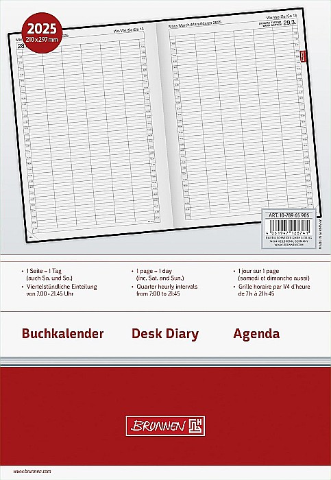BR AGENDA DATATA ZILNIC BRUNNEN A4 2025 PP GRI METALIC 78965905 [3]