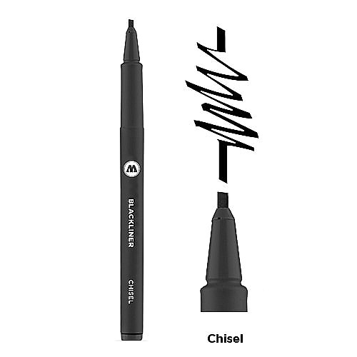 SCR Blackliner CHISEL 1+3mm black MOLOTOW MLW624 [1]