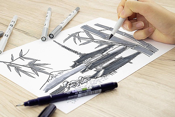 CON MARKER ACUARELA 2 CAPETE TOMBOW PRO ALCOOL pale yellow ABTP-062 [6]