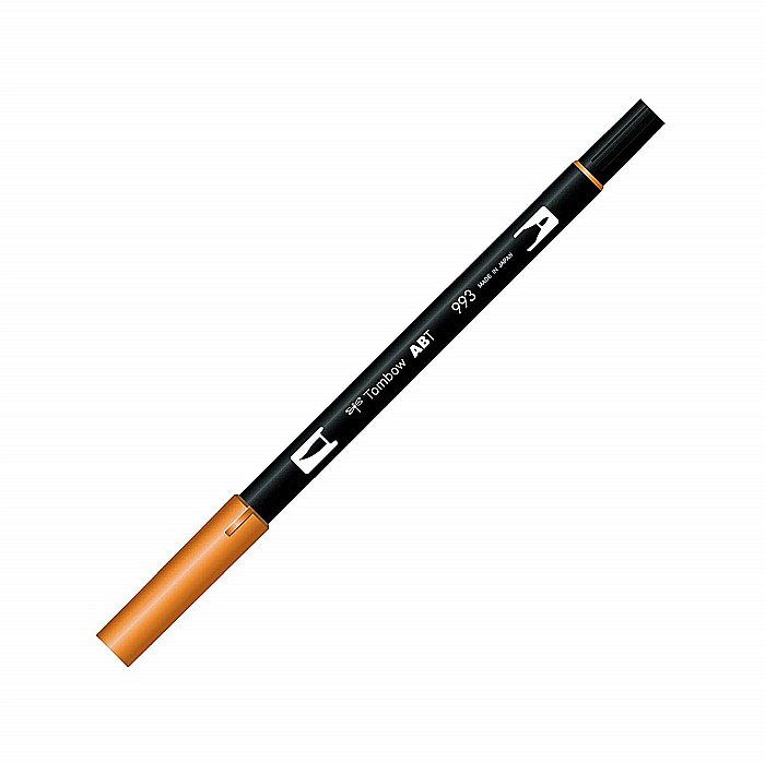 CON MARKER TIP ACUARELA 2 CAPETE TOMBOW CHROME ORANGE ABT-993 [2]