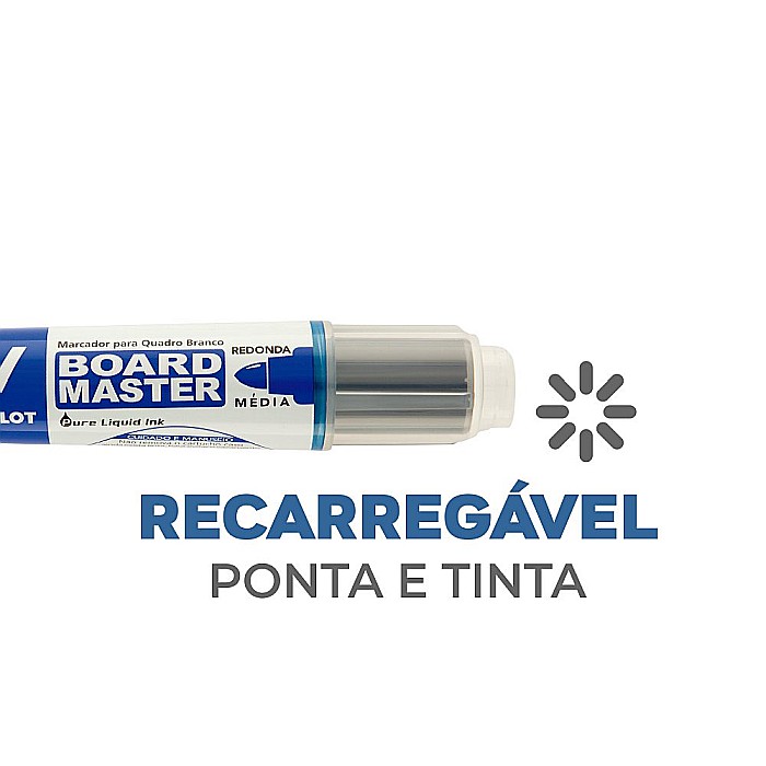 DAC MARKER PILOT WHITEBOARD VARF M ALBASTRU [5]