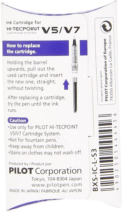 DAC PATROANE ROLLER PILOT TECPOINT 3/SET V5/V7 PBXS-IC-L-S3 ALBASTRU [2]