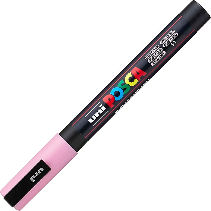 MARKER UNI POSCA UNIVERSAL 3M 0.9-1.3MM M1433/27234 ROZ DESCHIS [1]