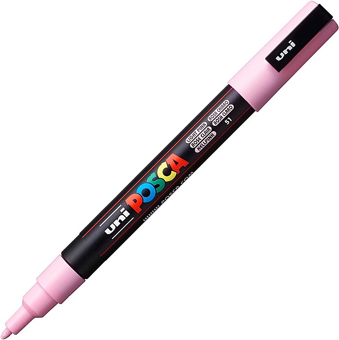 MARKER UNI POSCA UNIVERSAL 3M 0.9-1.3MM M1433/27234 ROZ DESCHIS [2]