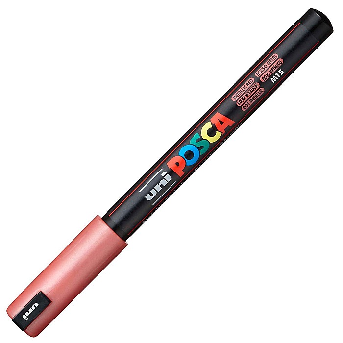 MARKER UNI POSCA VARF METALIC 0.7MM PC1MR M623/34749 ROSU METALIZAT [1]