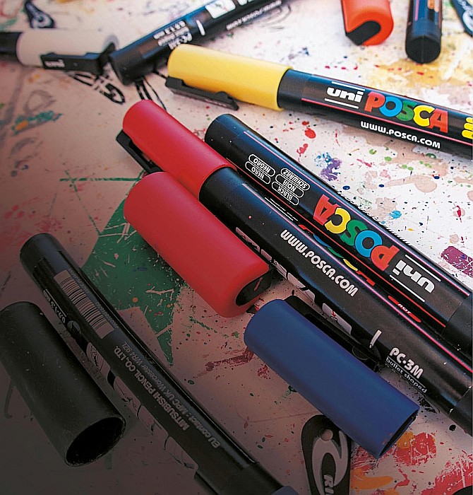 MARKER UNI POSCA PC-5M 1.8-2.5MM 8 CULORI/SET 42605 [3]