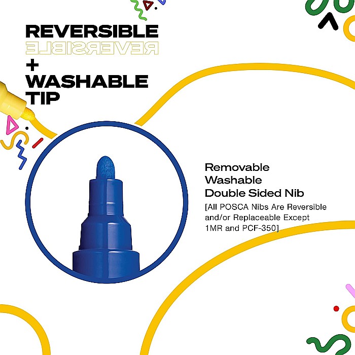 MARKER UNI POSCA PC-3M 0.9-1.3MM BASIC 8 CULORI/SET 38190 [3]