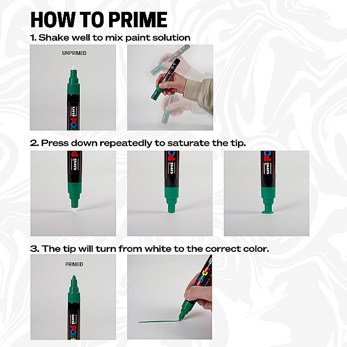 MARKER UNI POSCA PC-3M 0.9-1.3MM BASIC 8 CULORI/SET 38190 [7]