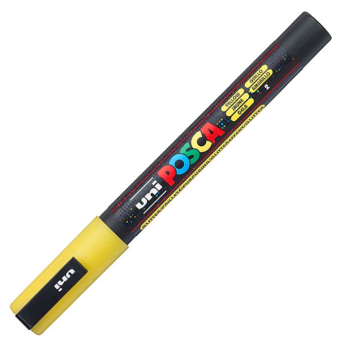 MARKER UNI POSCA UNIVERSAL SCLIPICI 3ML 0.9-1.3 mm M1272 GALBEN 42603 [1]