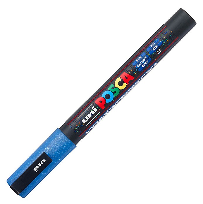 MARKER UNI POSCA UNIVERSAL SCLIPICI 3ML 0.9-1.3mm M1278/42589 ALBASTRU [1]