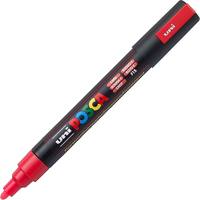 MARKER UNI POSCA UNIVERSAL 5M 1.8-2.5 MM M1457/44315 ROSU FLUORESCENT [1]