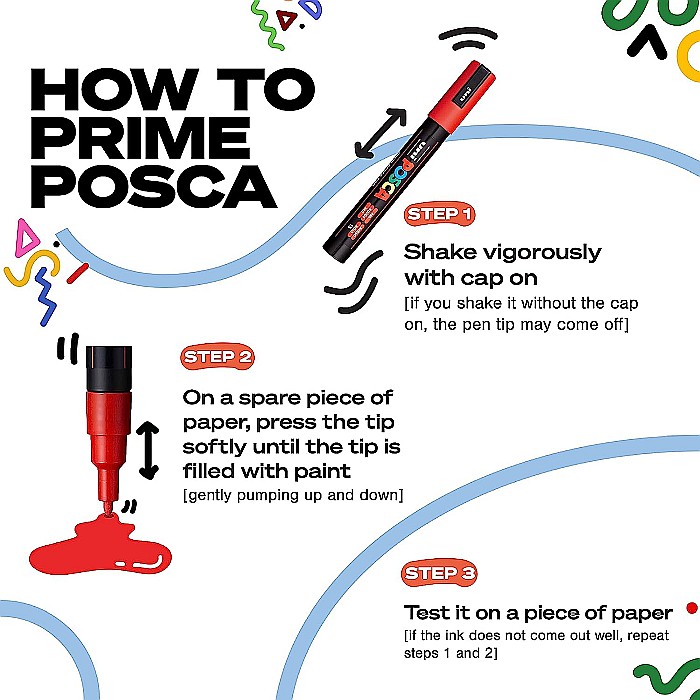 MARKER UNI POSCA UNIVERSAL 5M 1.8-2.5 MM M1455/44317 PORTOCALIU FLUORESCENT [2]