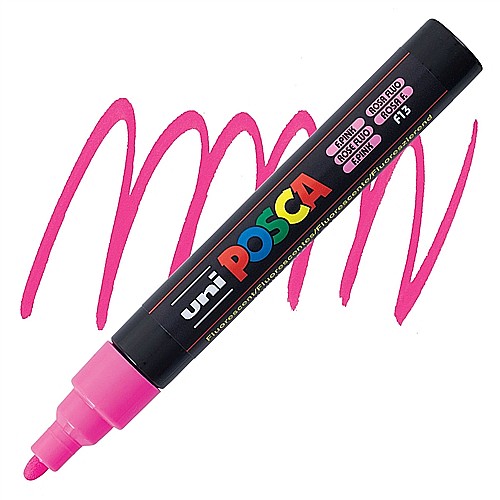 MARKER UNI POSCA UNIVERSAL 5M 1.8-2.5 MM 44316 ROZ FLUORESCENT [2]