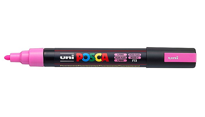 MARKER UNI POSCA UNIVERSAL 5M 1.8-2.5 MM 44316 ROZ FLUORESCENT [3]