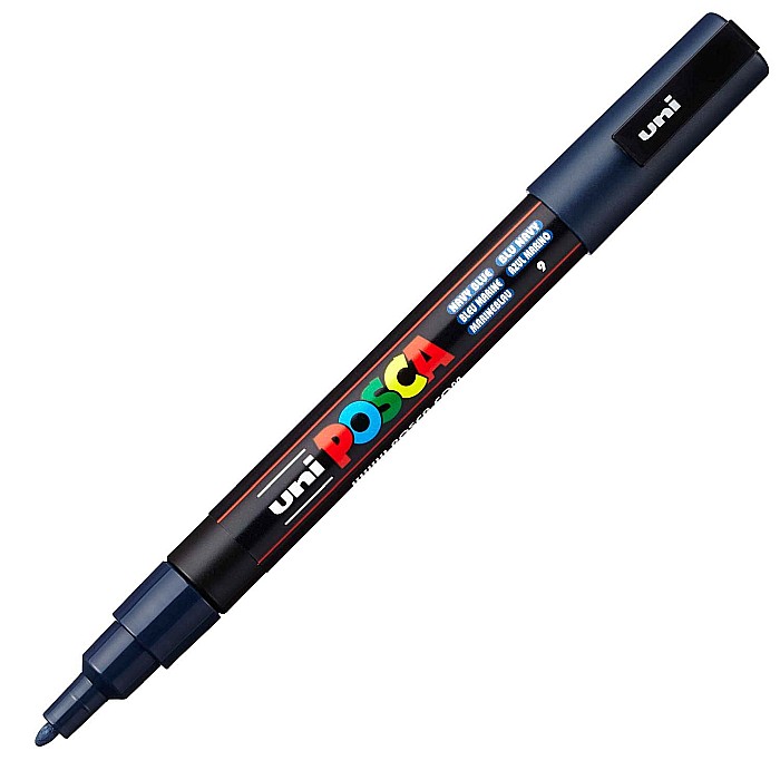 MARKER UNI POSCA UNIVERSAL 3M 0.9-1.3MM M1172/29438 NAVY BLUE [2]