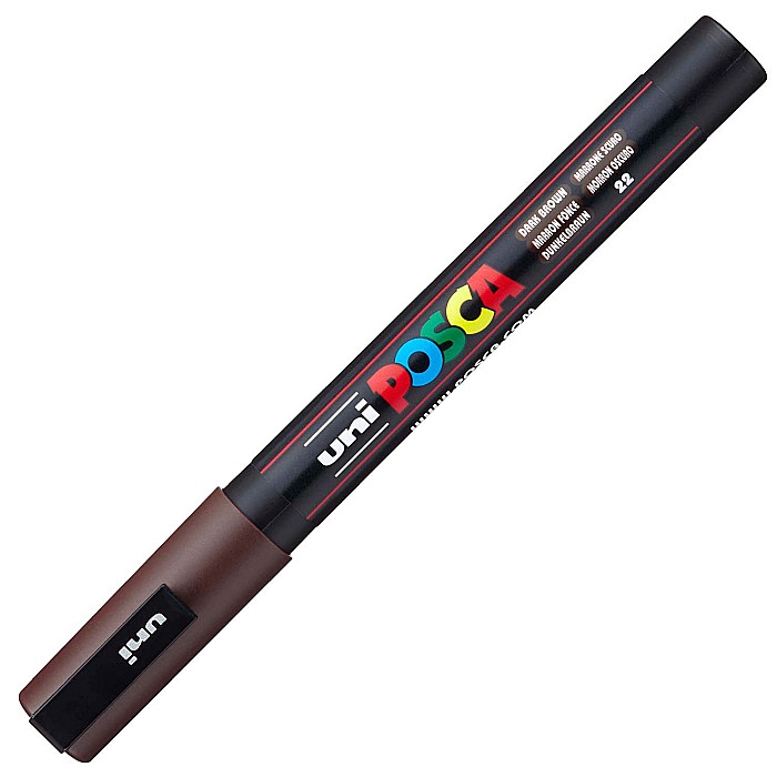 MARKER UNI POSCA UNIVERSAL 3M 0.9-1.3 MM M1173 MARO INCHIS [1]