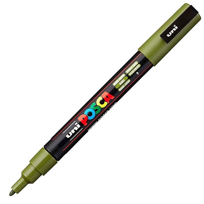 MARKER UNI POSCA UNIVERSAL 3M 0.9-1.3MM M1025/29435 KAKI [2]