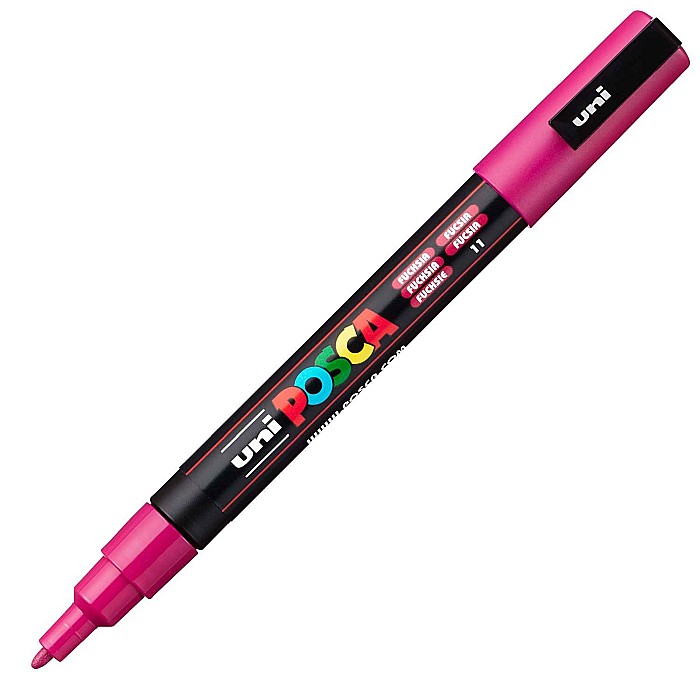 MARKER UNI POSCA UNIVERSAL 3M 0.9-1.3MM M1026/29437 FUCSIA [2]