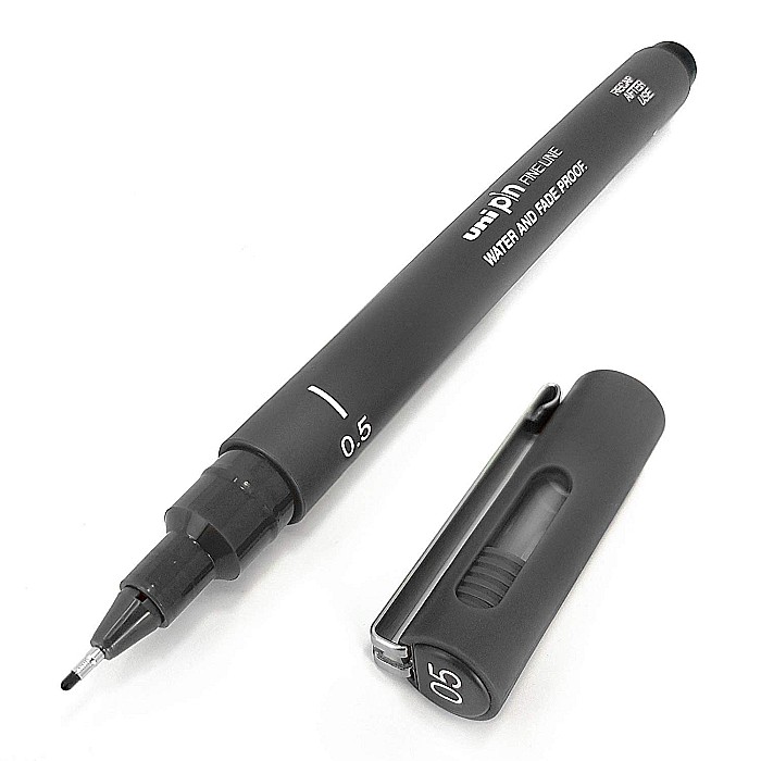 LEG LINER UNI PIN 0.5MM L366 GRI INCHIS [2]