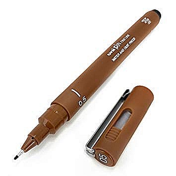 LEG LINER UNI PIN 0.5MM L370 SEPIA [1]