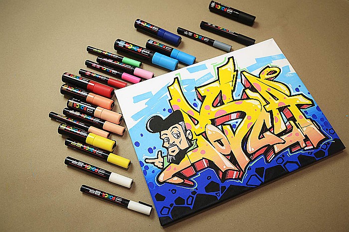 MARKER UNI POSCA UNIVERSAL 5M 1.8-2.5 MM M1281/36945 PORTOCALIU CAISA [4]