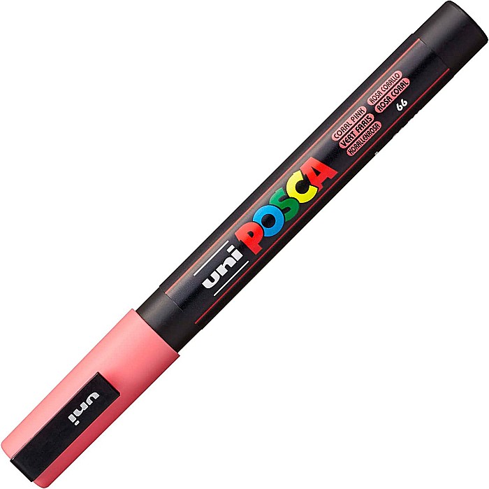MARKER UNI POSCA UNIVERSAL 3M 0.9-1.3MM M1431/36940 ROZ CORAL [1]