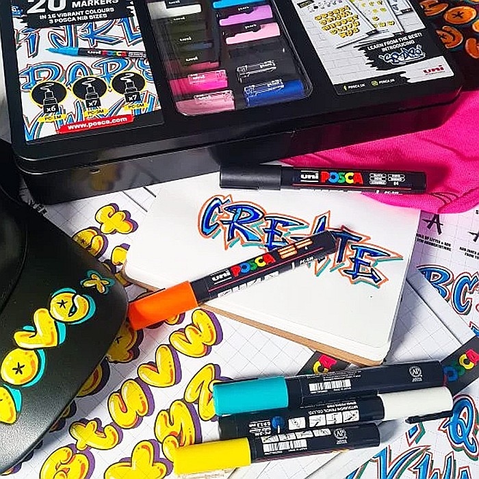 MARKER UNI POSCA PC-3M 0.9-1.3MM HOLIDAY 8 CULORI/SET 42588 [5]