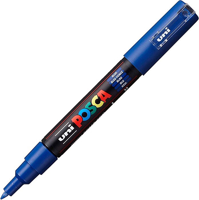 MARKER UNI POSCA UNIVERSAL 1M 0.7 MM M251/26201 ALBASTRU [2]