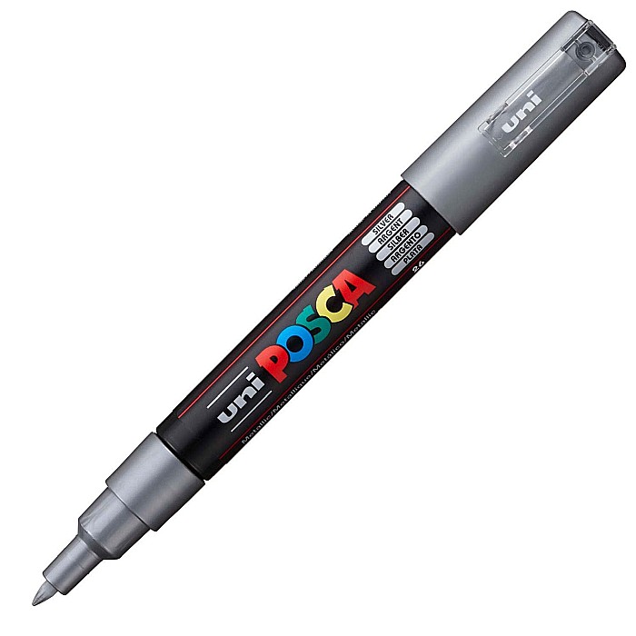 MARKER UNI POSCA UNIVERSAL 1M 0.7 MM M230/19784 ARGINTIU [2]