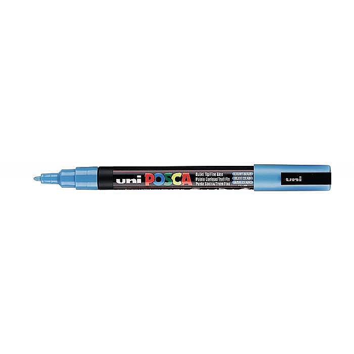 MARKER UNI POSCA UNIVERSAL 3M 0.9-1.3 MM M296/14154 ALBASTRU DESCHIS [3]