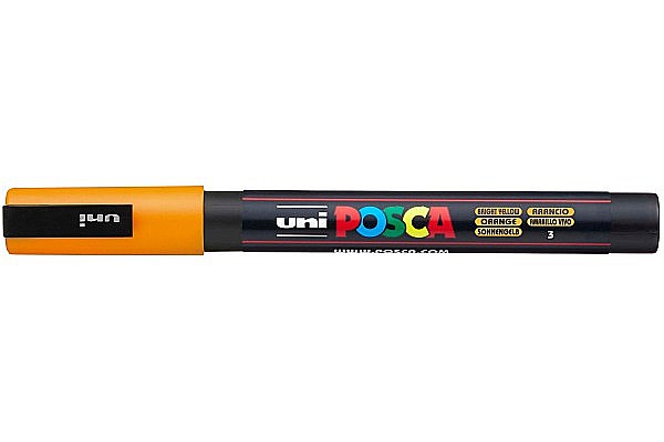 MARKER UNI POSCA UNIVERSAL 3M 0.9-1.3 MM M860 GALBEN INTENS [3]