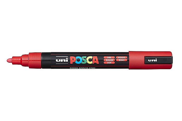 MARKER UNI POSCA UNIVERSAL 5M 1.8-2.5 MM M175/14165 ROSU [2]