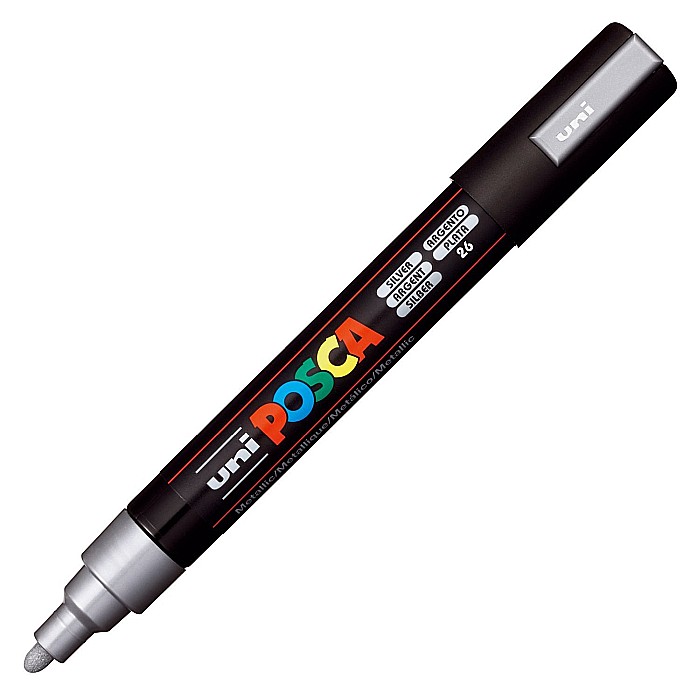 MARKER UNI POSCA UNIVERSAL 5M 1.8-2.5 MM M299/14159 ARGINTIU [2]