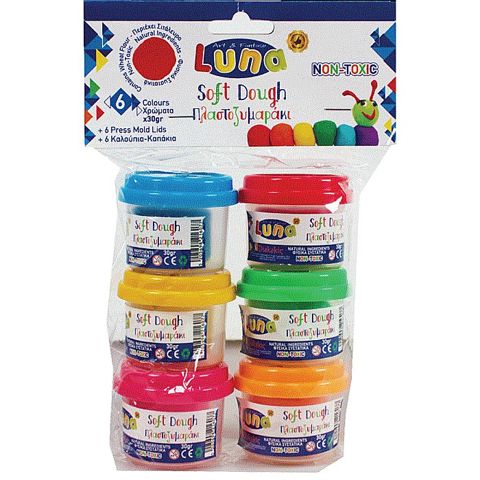DIA PLASTILINA SOFT LUNA 6/SET 30GR 620527 [1]