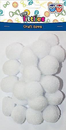 DIA POM POM THE LITTLIES 15MM 60/SET ALB 646595 [1]