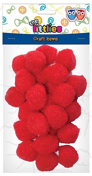 DIA POM POM THE LITTLIES 25MM 25/SET ROSII 646678 [1]