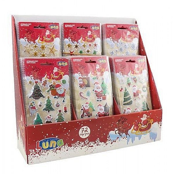 DIA STICKERS CRACIUN 10*22CM PUFFY GLITTER 621136 [7]