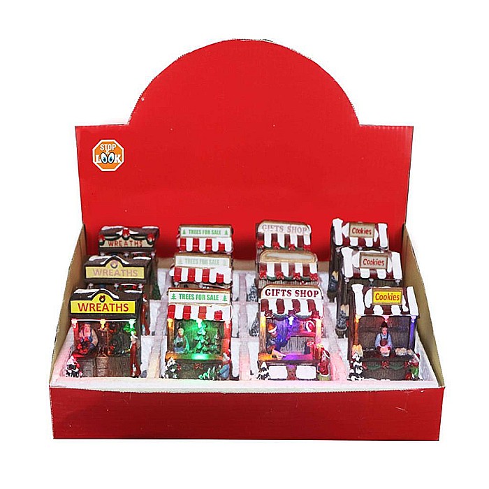 DIA DECORATIUNE CRACIUN 10.5*8.5*10.5CM MAGAZIN CU LED 658398-promo [5]