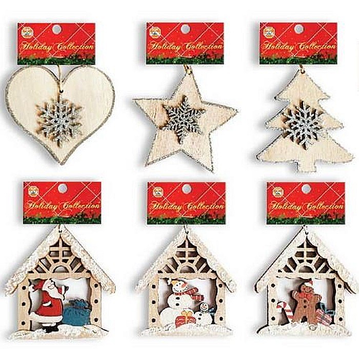 DIA ORNAMENTE LEMN CRACIUN 9.5CM DIVERSE MODELE 6658716 [1]