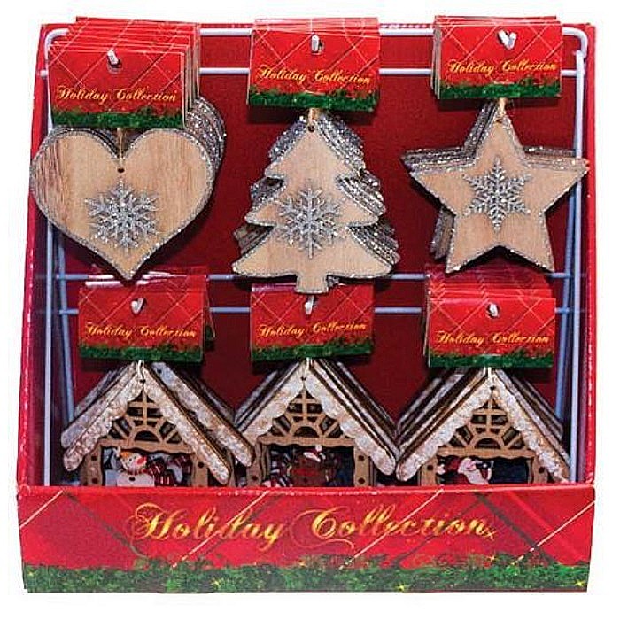 DIA ORNAMENTE LEMN CRACIUN 9.5CM DIVERSE MODELE 6658716 [2]