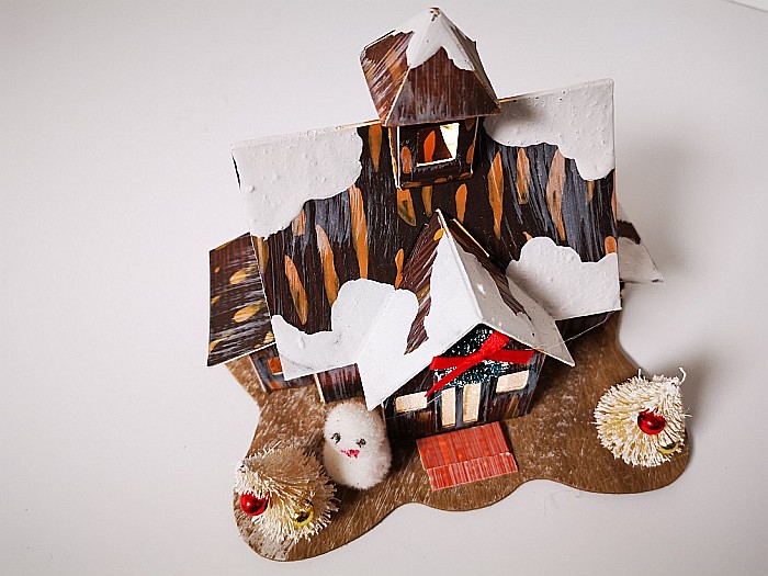 DIA CASUTA HARTIE DECOR CRACIUN 17*12*12.5CM CU LED 658721 [3]