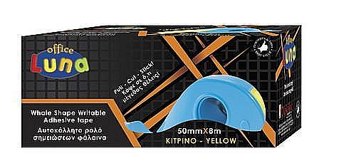 DIA DISPENCER + ROLA BANDA SCRIERE ADEZIVA 50MM*8M GALBEN 620629 [1]