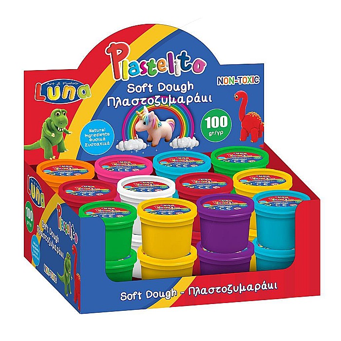 DIA PLASTILINA 100GR DIVERSE CULORI LUNA 621972 [6]