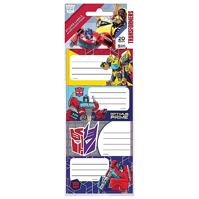 DIA ETICHETE SCOLARE AUTOADEZIVE 20/SET TRANSFORMERS 483253 [1]