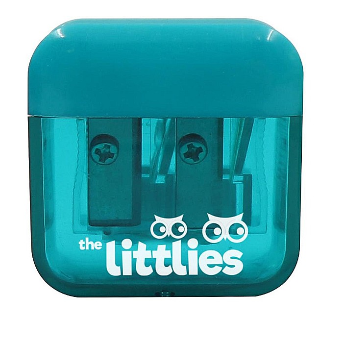 DIA ASCUTITOARE DUBLA CU CONTAINER 3 CULORI THE LITTLIES 646950 [2]