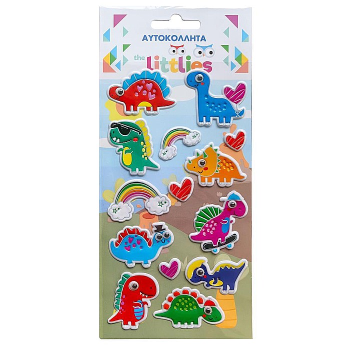 DIA STICKER 10*22CM DINOZAURI CU OCHI THE LITTLIES 646985 [1]