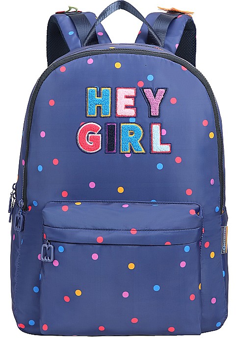 DKT RUCSAC SCOLAR MARSHMALLOW - HEY GIRL 2 COMPARTIMENTE ALBASTRU 64465-PROMO [2]
