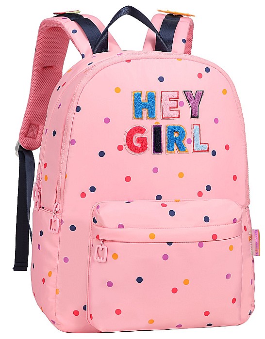 DKT RUCSAC SCOLAR MARSHMALLOW - HEY GIRL 2 COMPARTIMENTE ROZ 64468-PROMO [1]